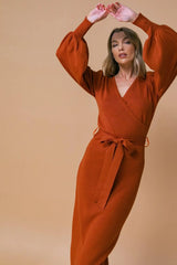 ADORABLE IDEAL SWEATER MIDI DRESS - Flying Tomato - Flyclothing LLC