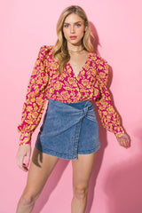 AWAKEN MY LOVE WOVEN BODYSUIT - Flying Tomato - Flyclothing LLC