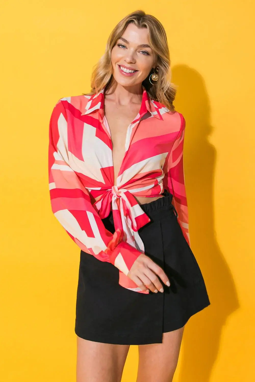 GOOD TIMES ONLY WOVEN TOP - Flying Tomato - Flyclothing LLC