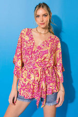 GIFT OF LOVE WOVEN TOP - Flying Tomato - Flyclothing LLC