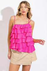 LAST IN THE WAVES WOVEN TOP - Flying Tomato - Flyclothing LLC