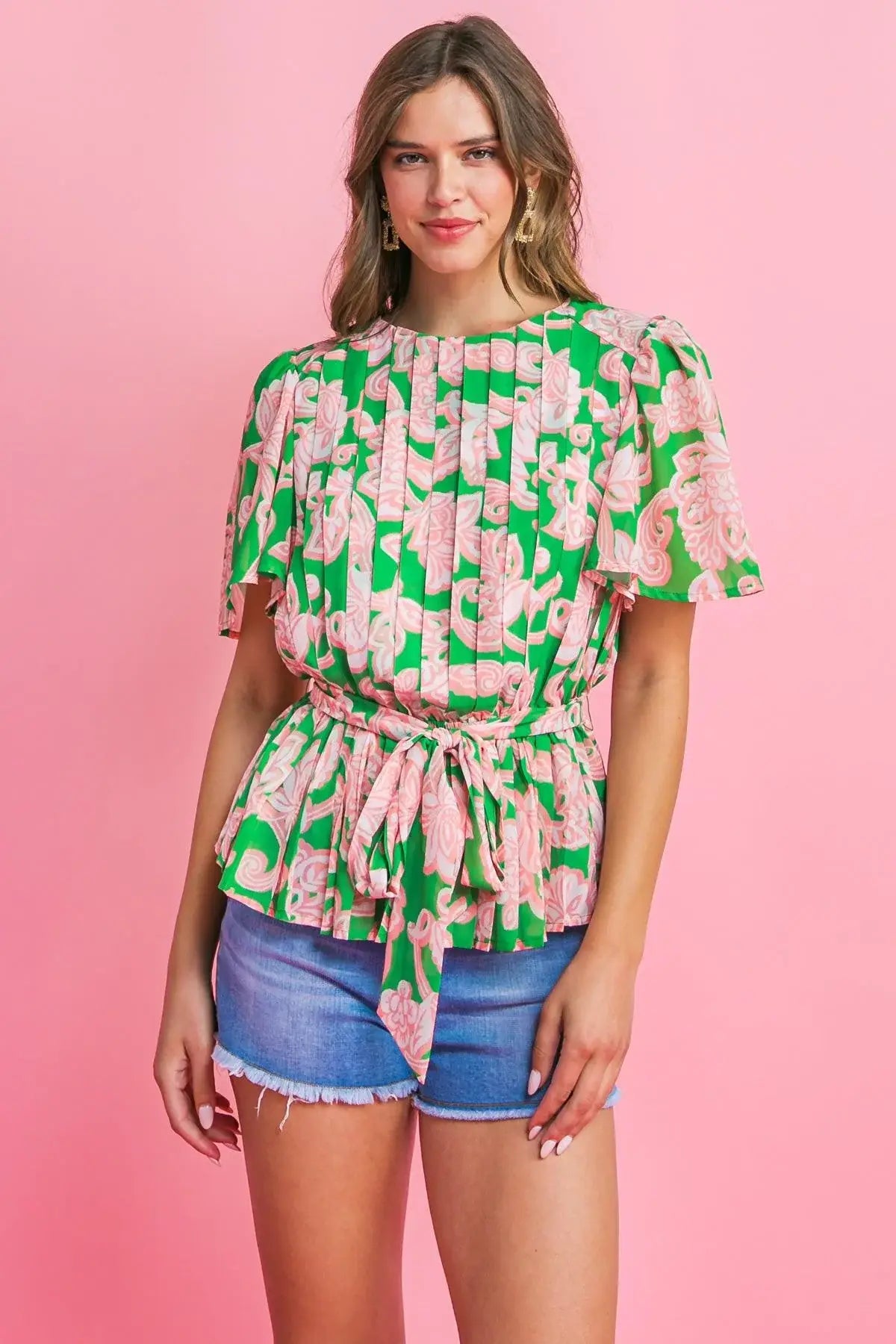 WITH YOU FOREVER WOVEN TOP - Flying Tomato - Flyclothing LLC