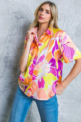 HELLO AROHA WOVEN TOP - Flying Tomato - Flyclothing LLC