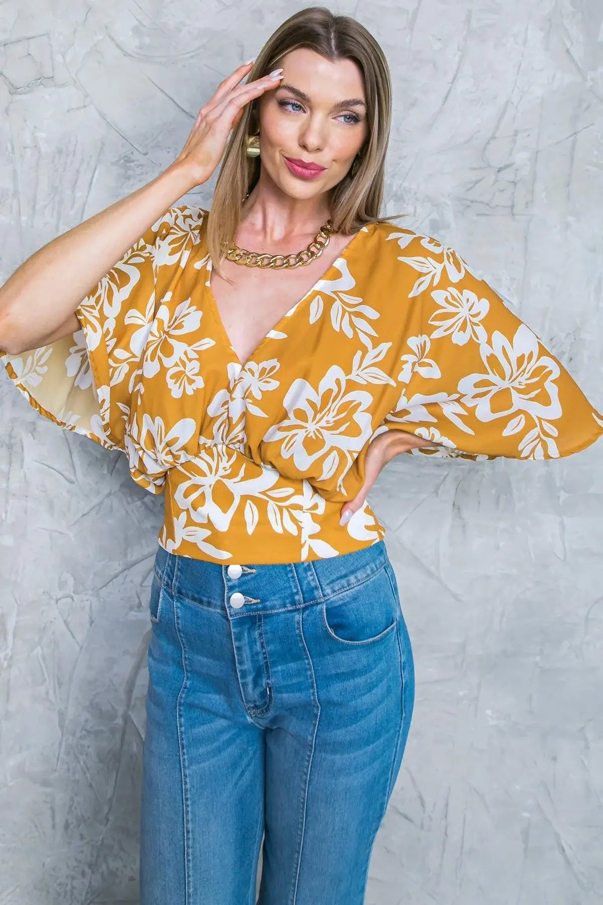 LET THE LIGHT IN BROWN WOVEN TOP - Flying Tomato - Flyclothing LLC