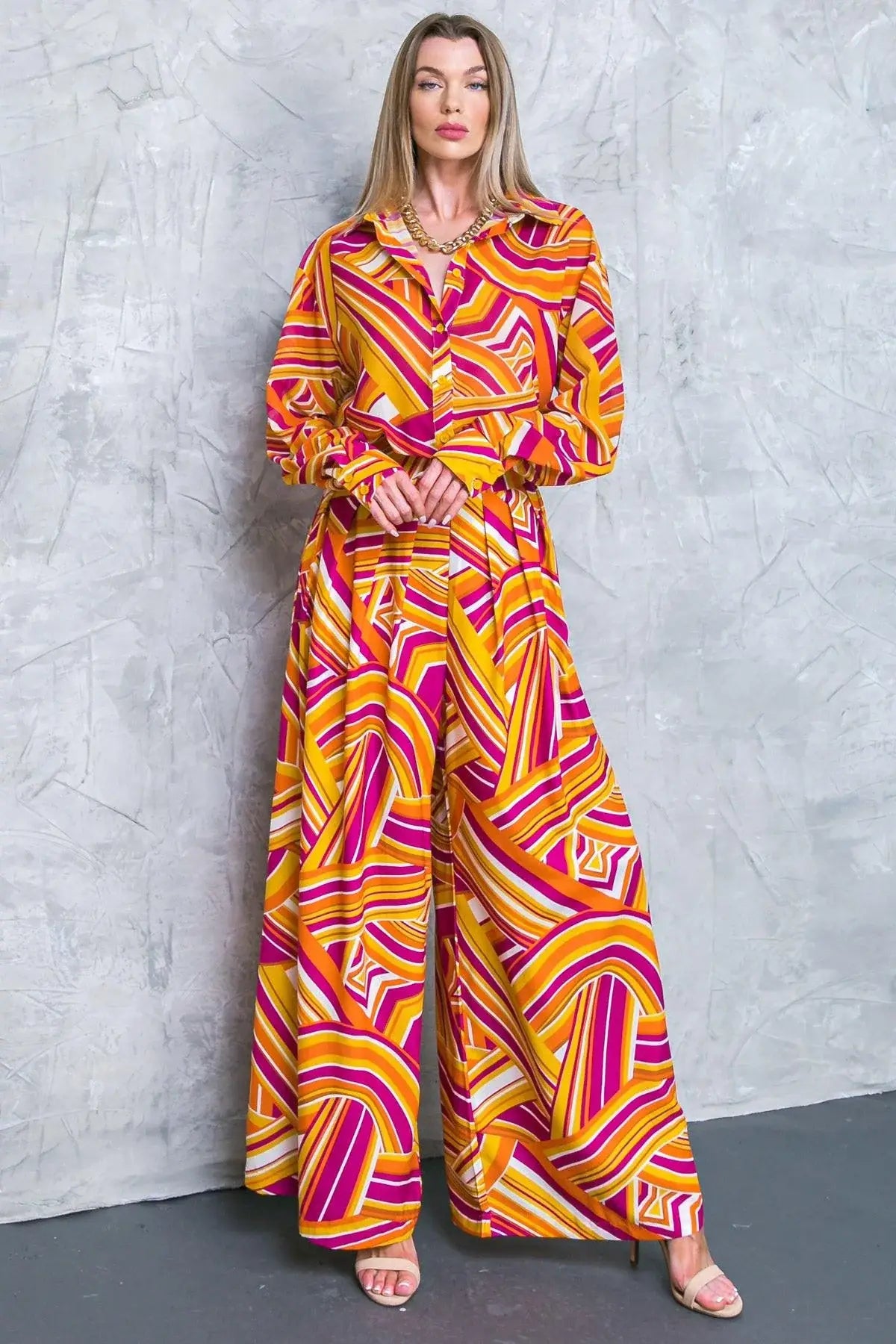 LIVELY CHAM WOVEN TOP - Flying Tomato - Flyclothing LLC