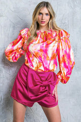FEELING SPICE WOVEN TOP - Flying Tomato - Flyclothing LLC