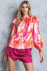 FEELING SPICE WOVEN TOP - Flying Tomato - Flyclothing LLC