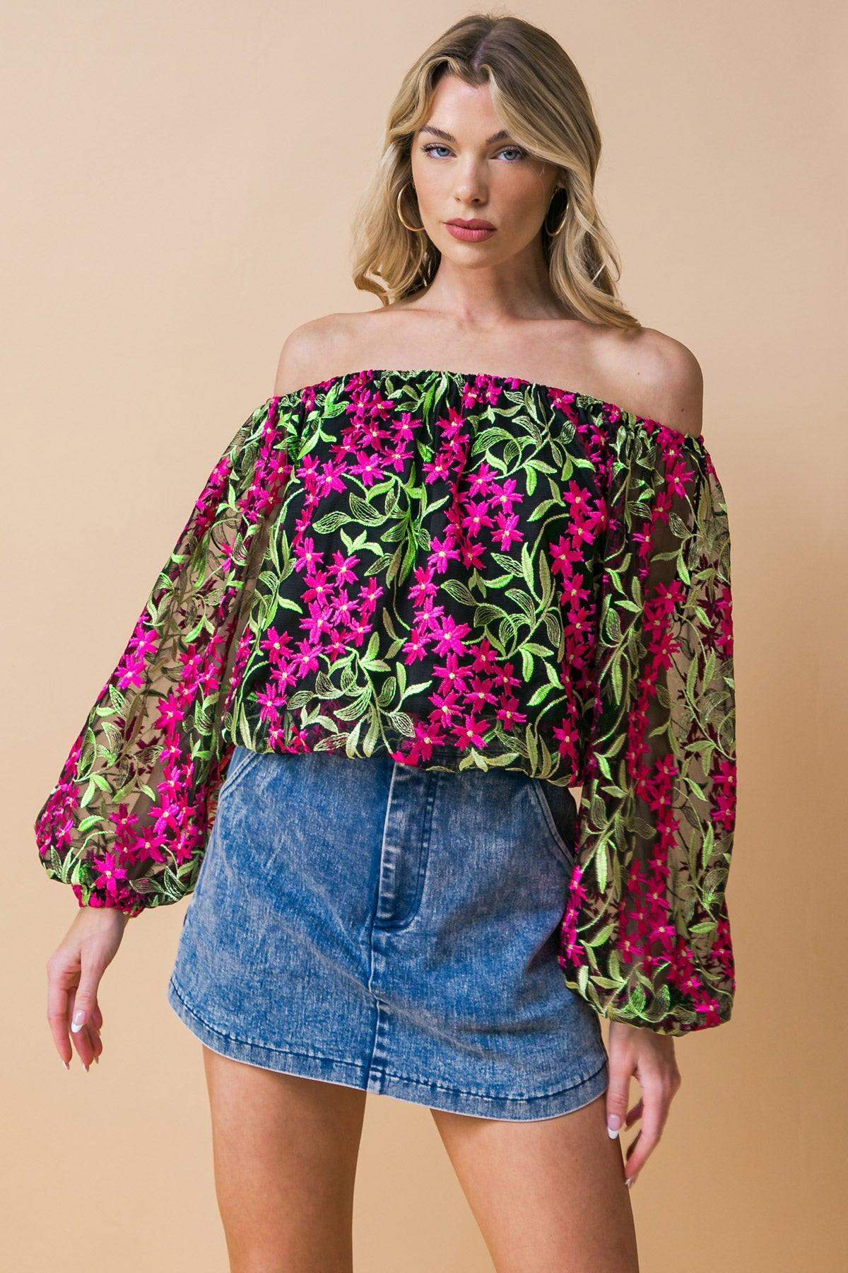 FEELING MIGHTY FINE WOVEN TOP - Flying Tomato - Flyclothing LLC