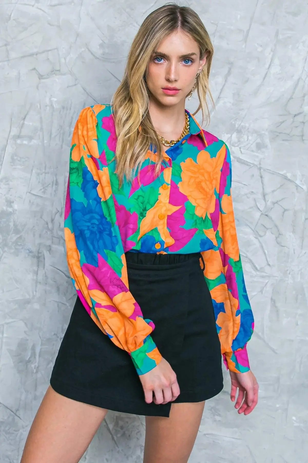 SOUL ON FIRE WOVEN TOP - Flying Tomato - Flyclothing LLC
