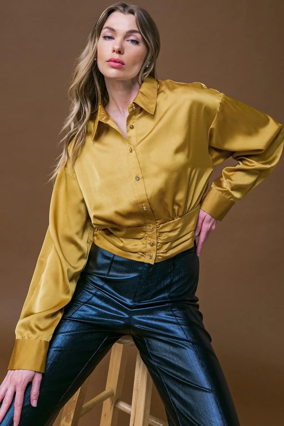 ROMANTIC MOVES WOVEN TOP - Flying Tomato - Flyclothing LLC