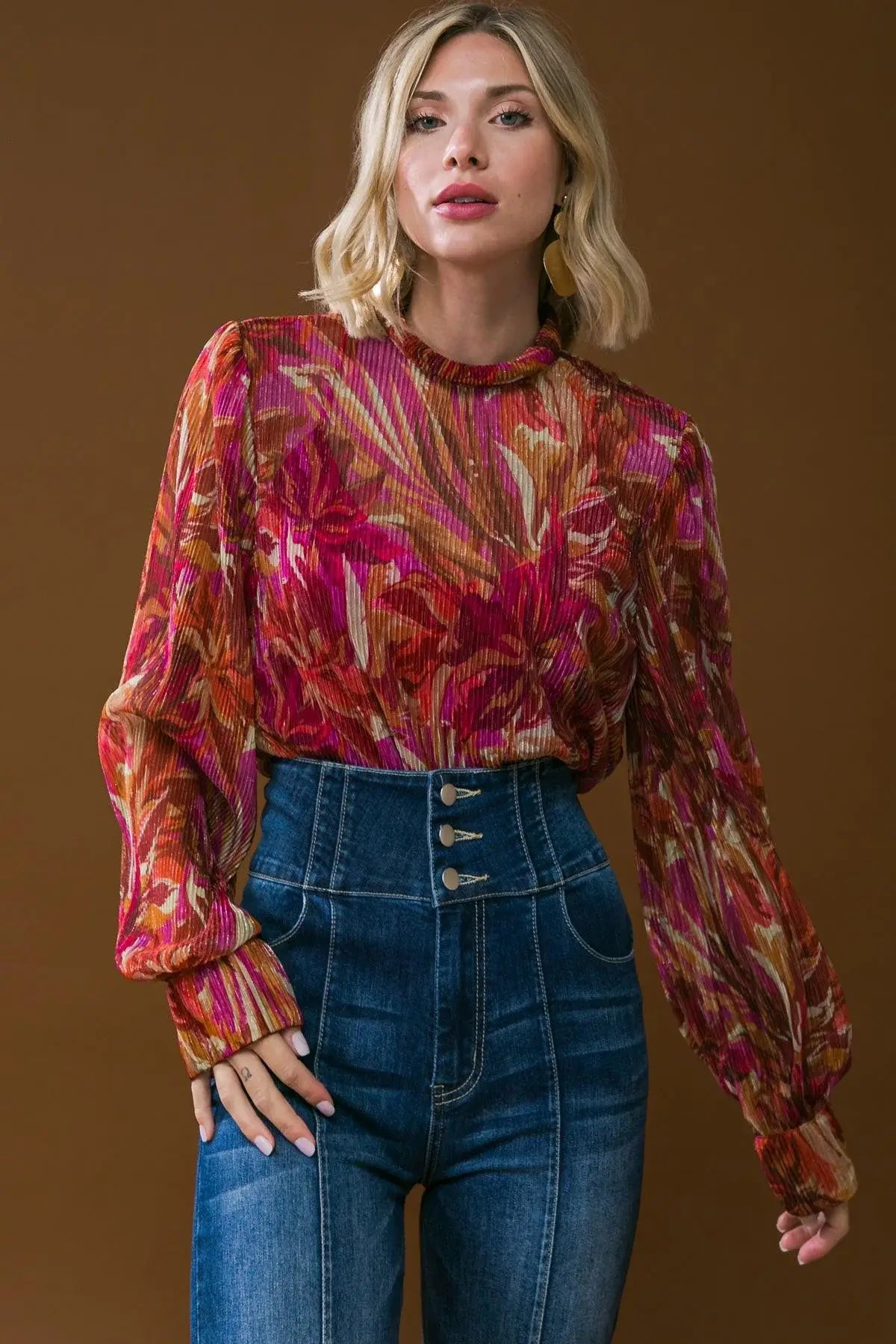 CRUSHING ON YOU WOVEN TOP - Flying Tomato - Flyclothing LLC