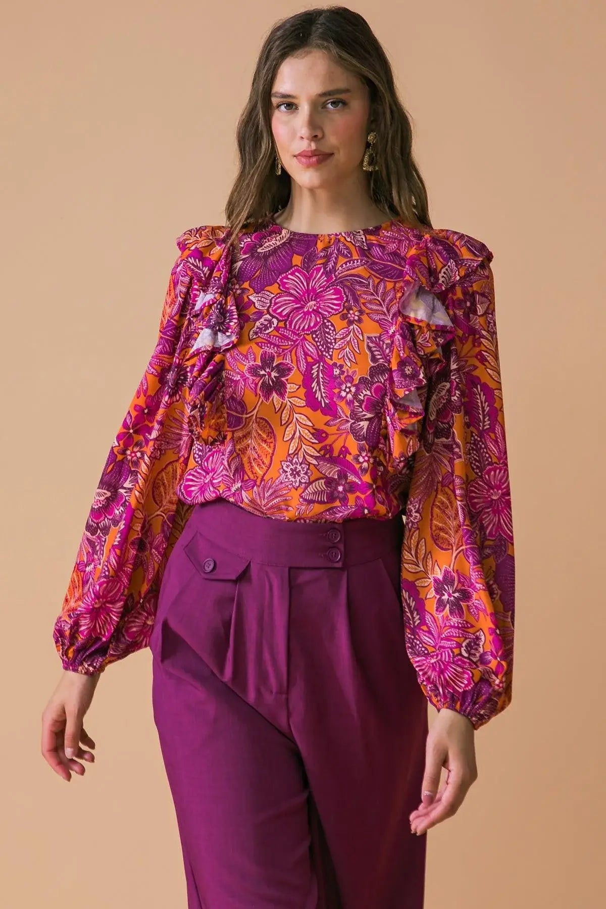 READY FOR WHAT'S NEXT WOVEN TOP - Flying Tomato - Flyclothing LLC