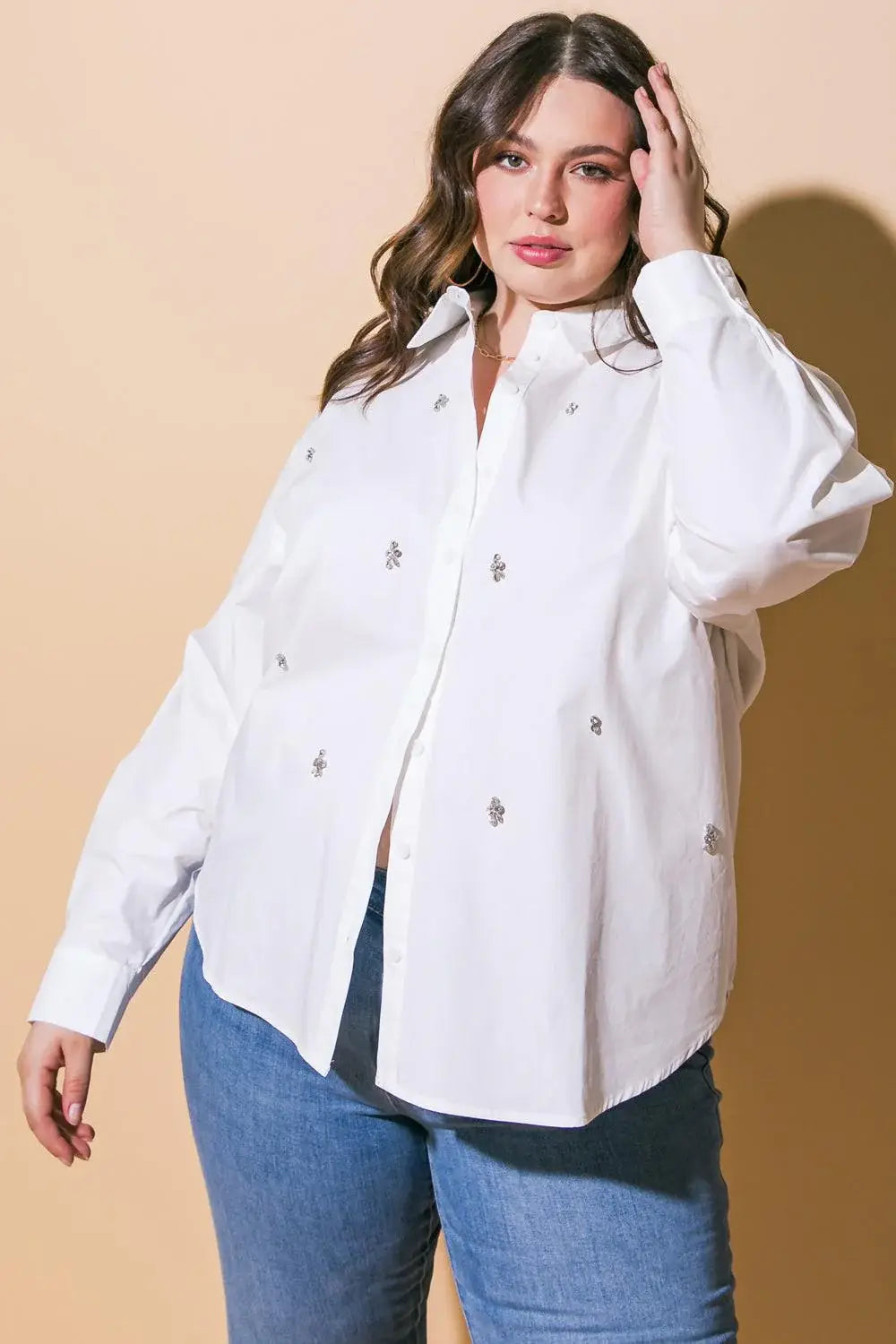 HIT OR MISS POPLIN SHIRT - Flying Tomato - Flyclothing LLC