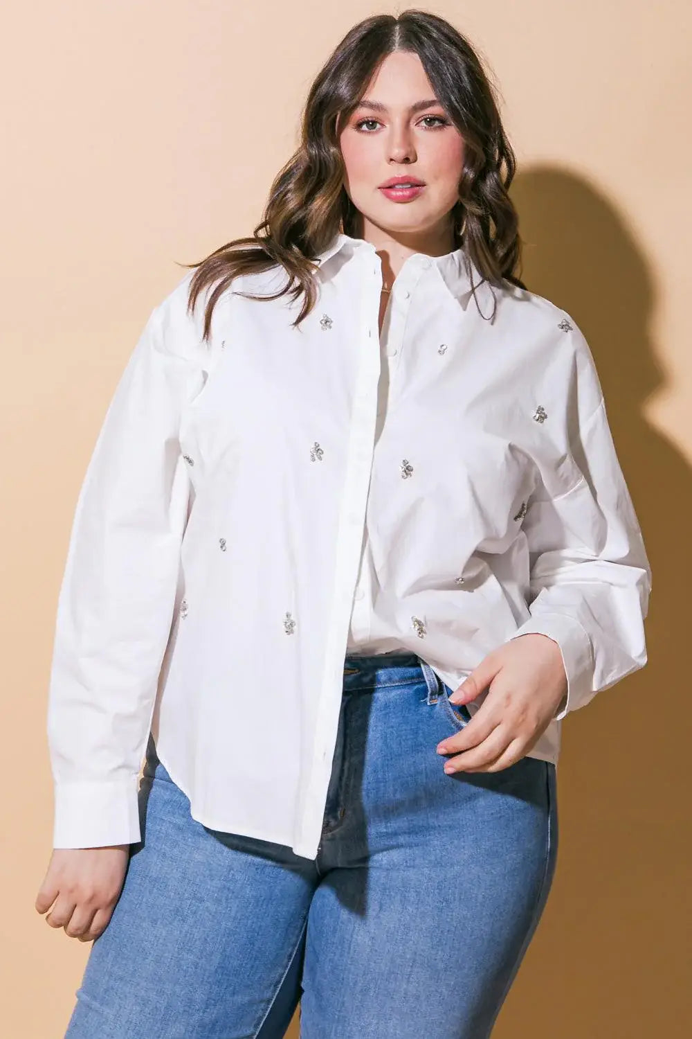 HIT OR MISS POPLIN SHIRT - Flying Tomato - Flyclothing LLC