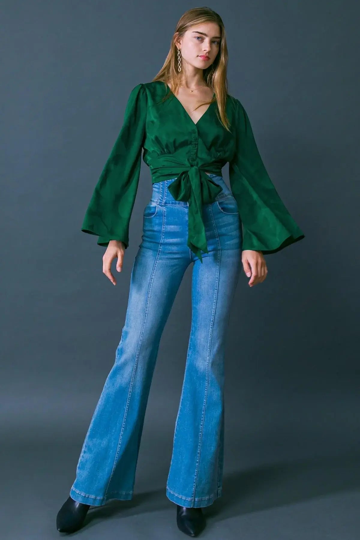THE RIGHT ADDITION WOVEN TOP - Flying Tomato - Flyclothing LLC