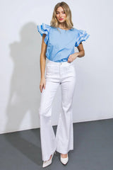 NICE AS CAN BE WOVEN TOP - Flying Tomato - Flyclothing LLC