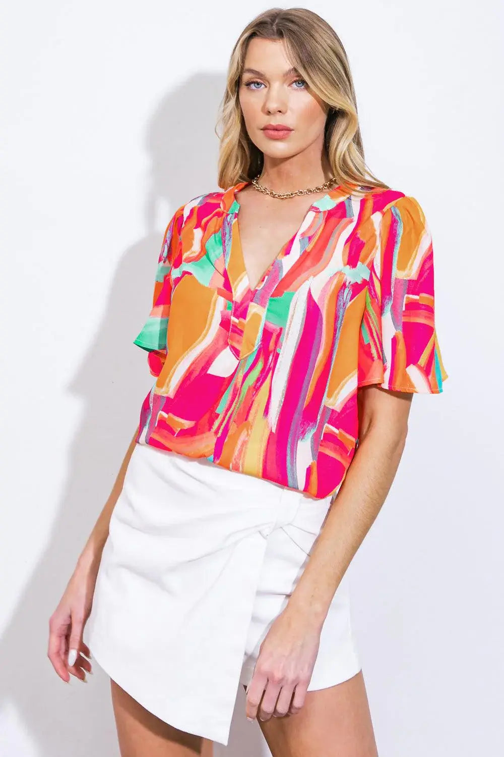 LEAN ON ME WOVEN TOP - Flying Tomato - Flyclothing LLC
