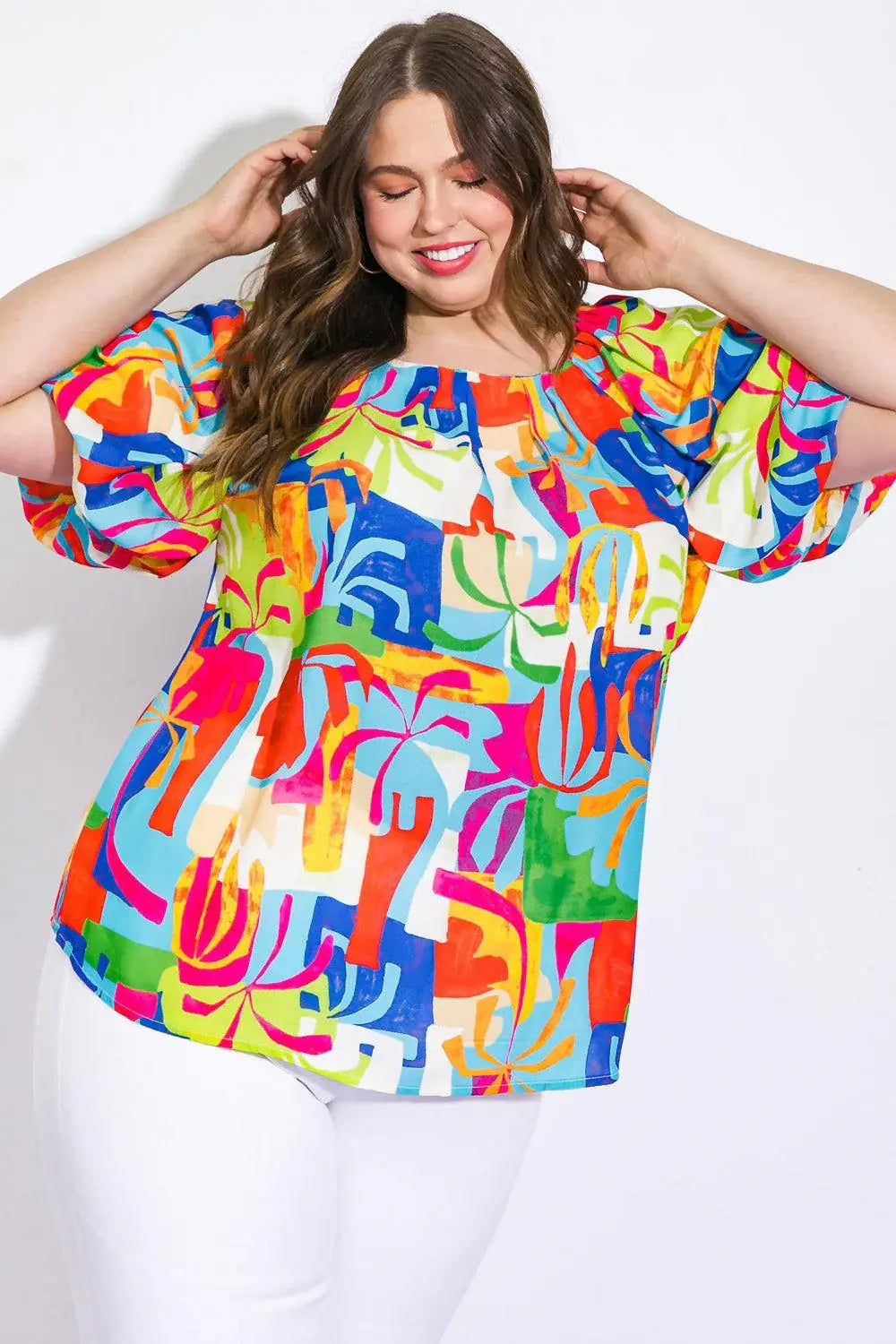 GRACEFUL BEAUTY WOVEN TOP - Flying Tomato - Flyclothing LLC