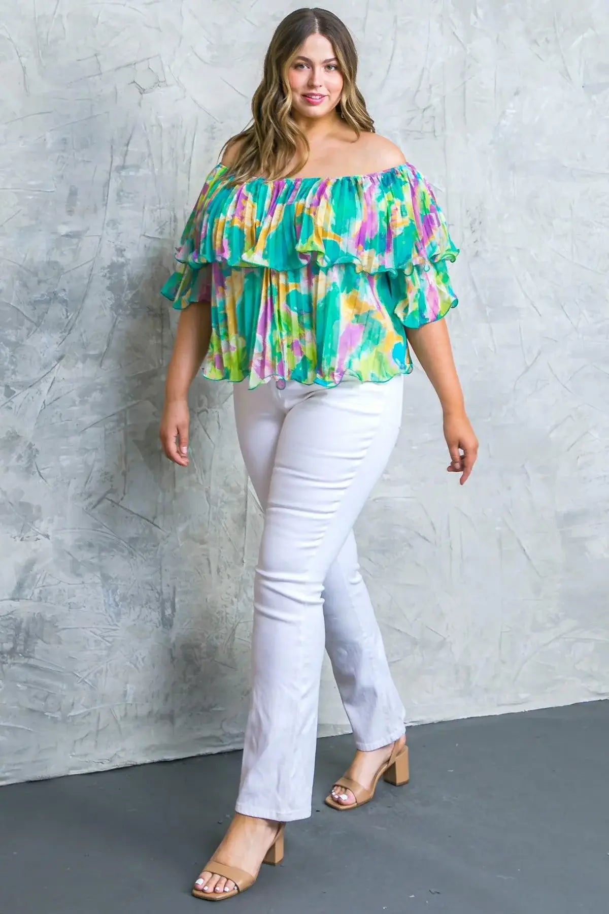 MAGNOLIA SANTA CATERINA WOVEN TOP - Flying Tomato - Flyclothing LLC