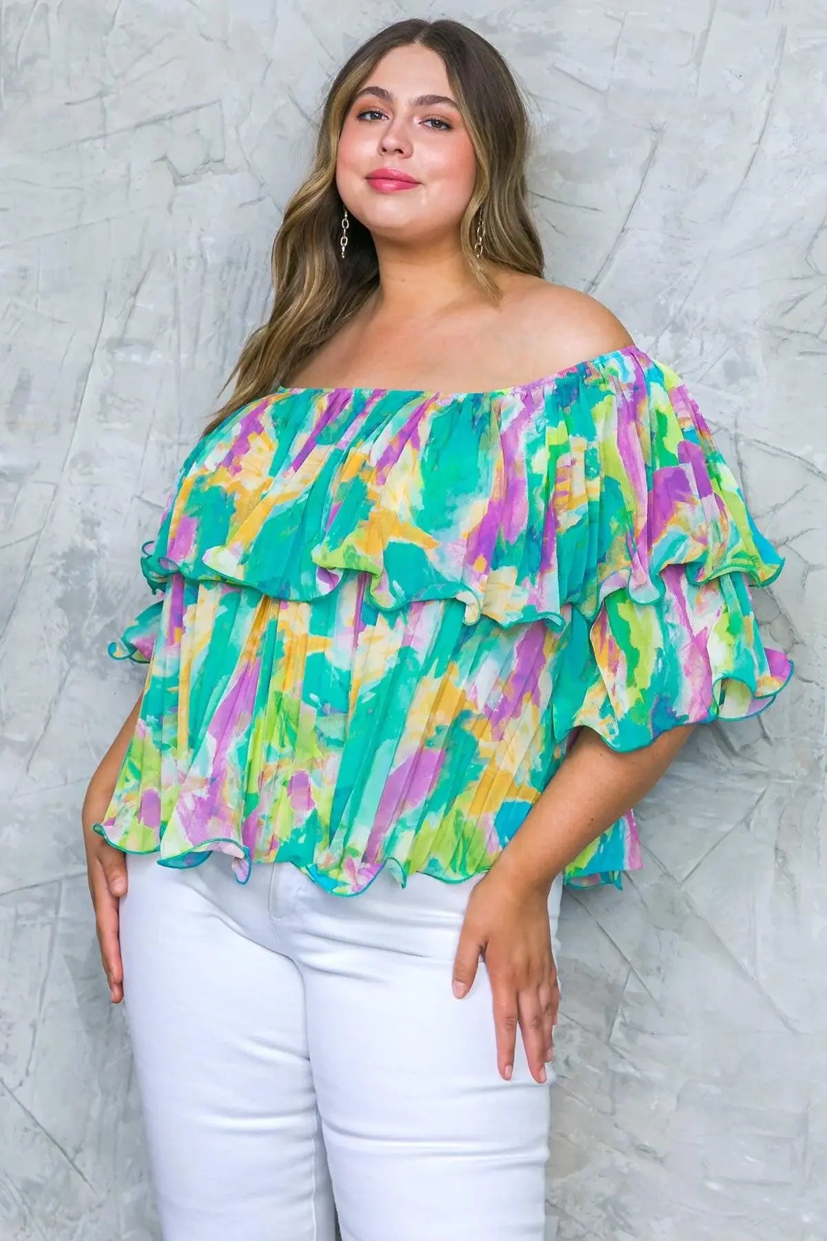 MAGNOLIA SANTA CATERINA WOVEN TOP - Flying Tomato - Flyclothing LLC