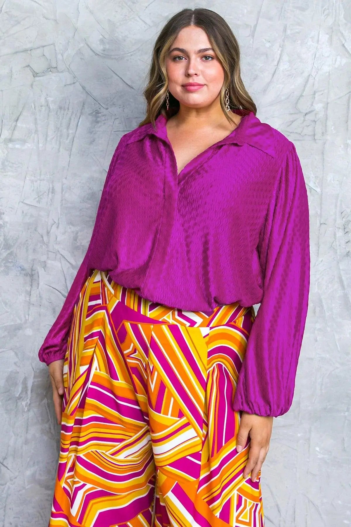 REGAL ROMANCE WOVEN TOP - Flying Tomato - Flyclothing LLC