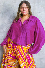 REGAL ROMANCE WOVEN TOP - Flying Tomato - Flyclothing LLC