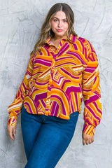 LIVELY CHAM WOVEN TOP - Flying Tomato - Flyclothing LLC