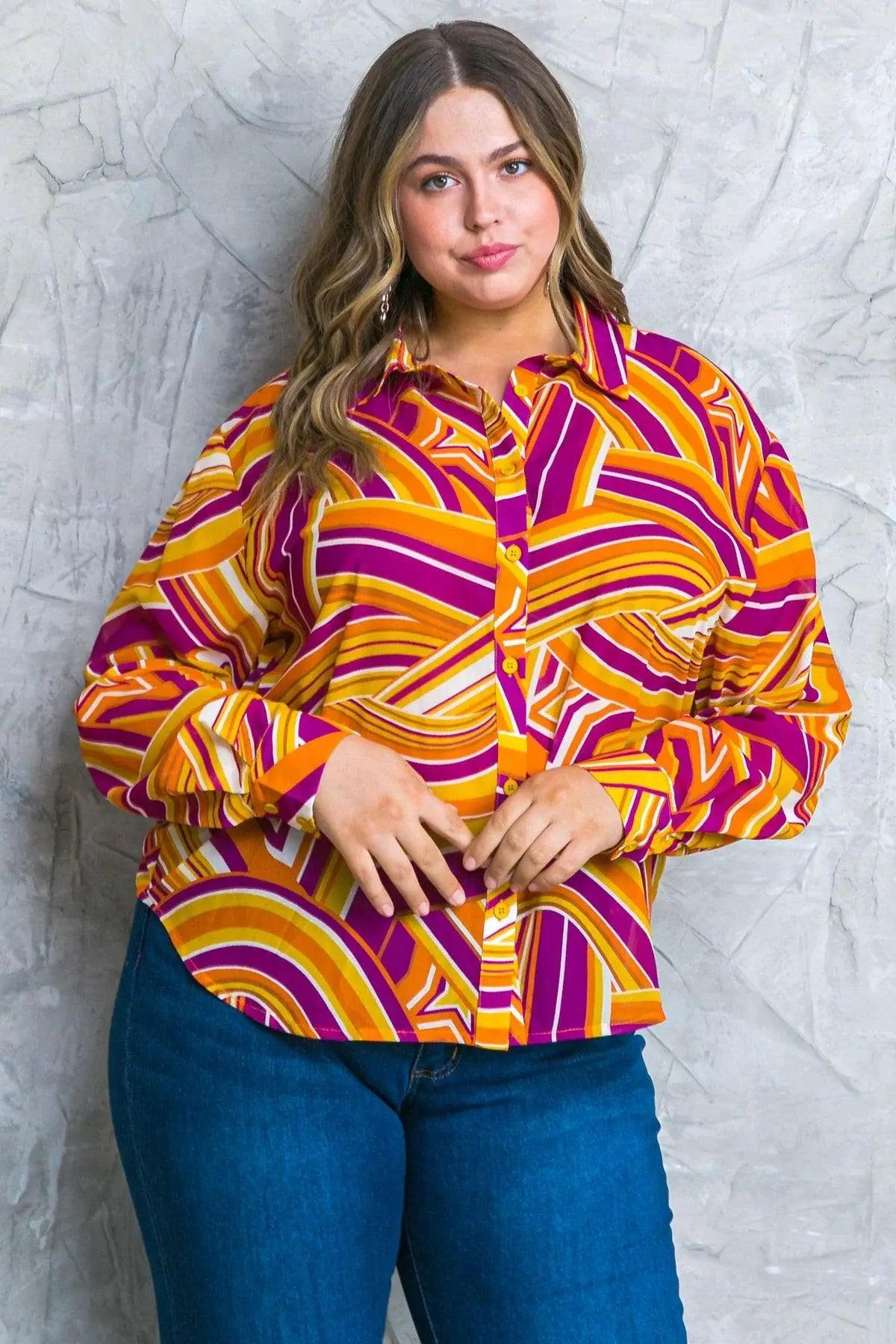 LIVELY CHAM WOVEN TOP - Flying Tomato - Flyclothing LLC