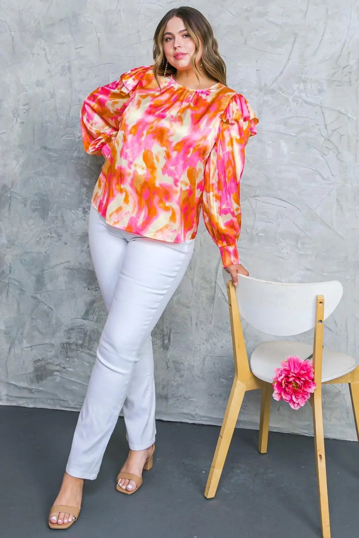 FEELING SPICE WOVEN TOP - Flying Tomato - Flyclothing LLC