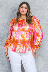 FEELING SPICE WOVEN TOP - Flying Tomato - Flyclothing LLC