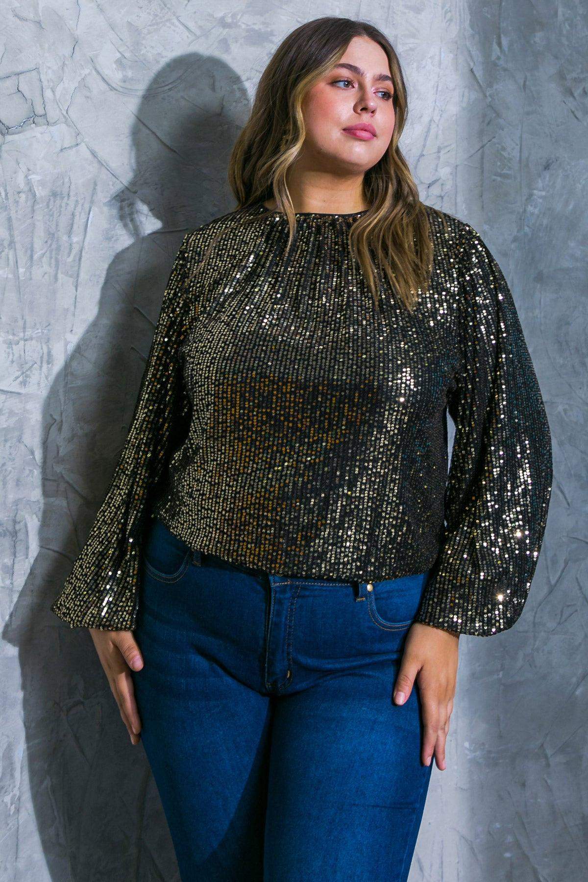 HOPE YOU REMEMBER SEQUIN TOP - Flying Tomato - Flyclothing LLC