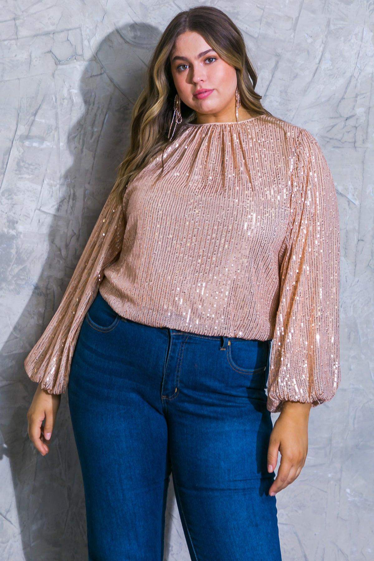 HOPE YOU REMEMBER SEQUIN TOP - Flying Tomato - Flyclothing LLC