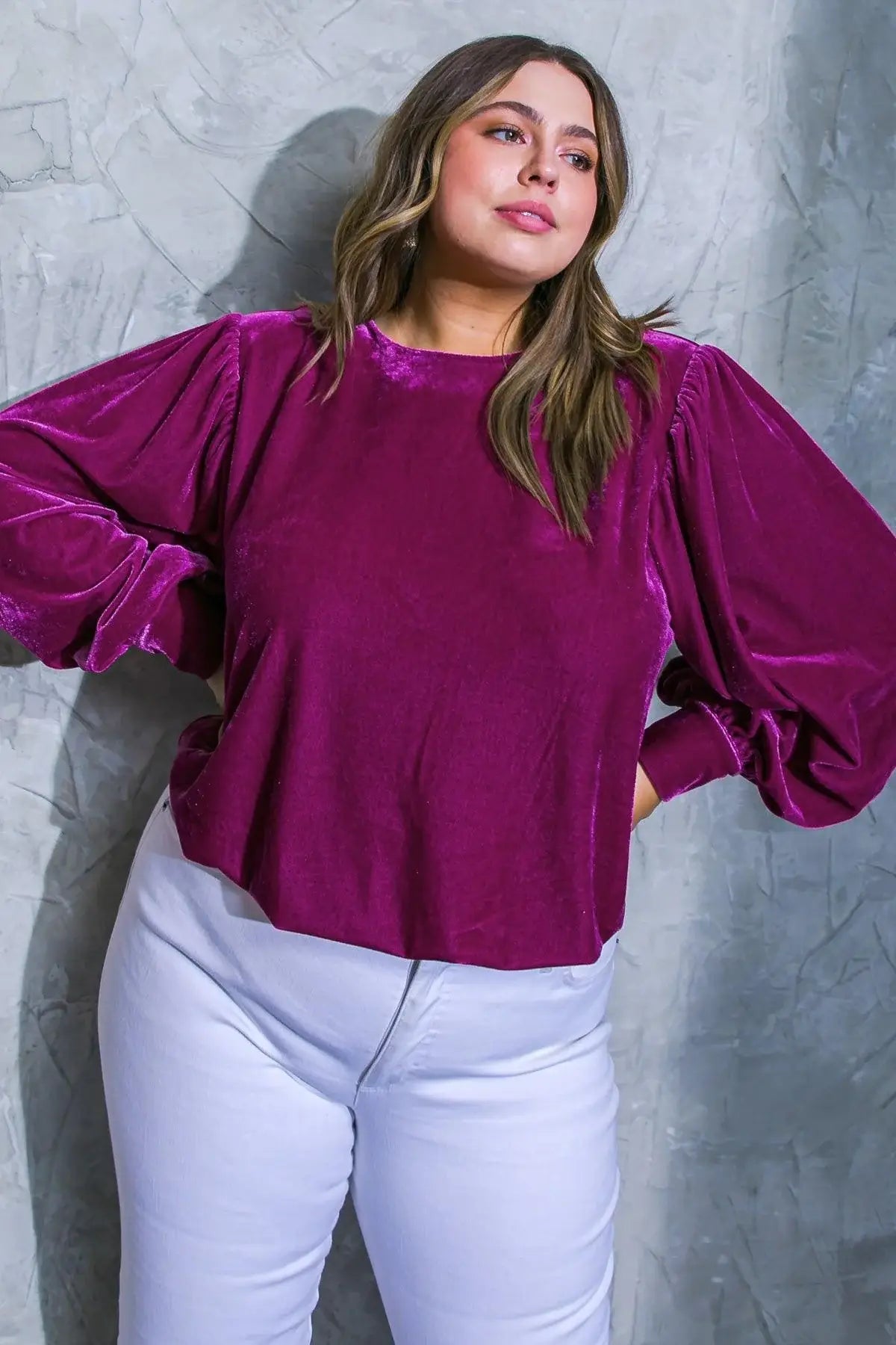 IT'S YOUR TIME VELVET TOP - Flying Tomato - Flyclothing LLC
