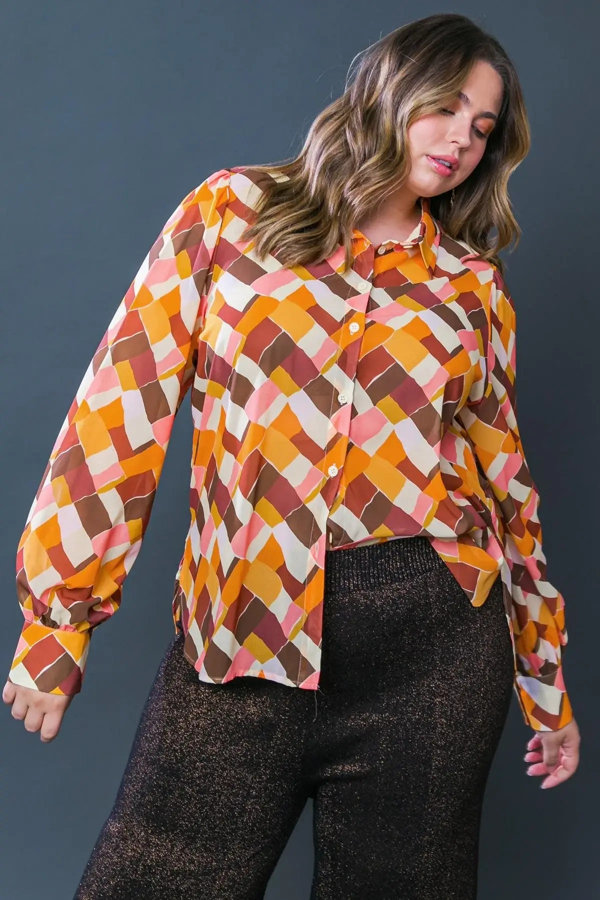 ENJOY EACH DAY WOVEN TOP - Flying Tomato - Flyclothing LLC