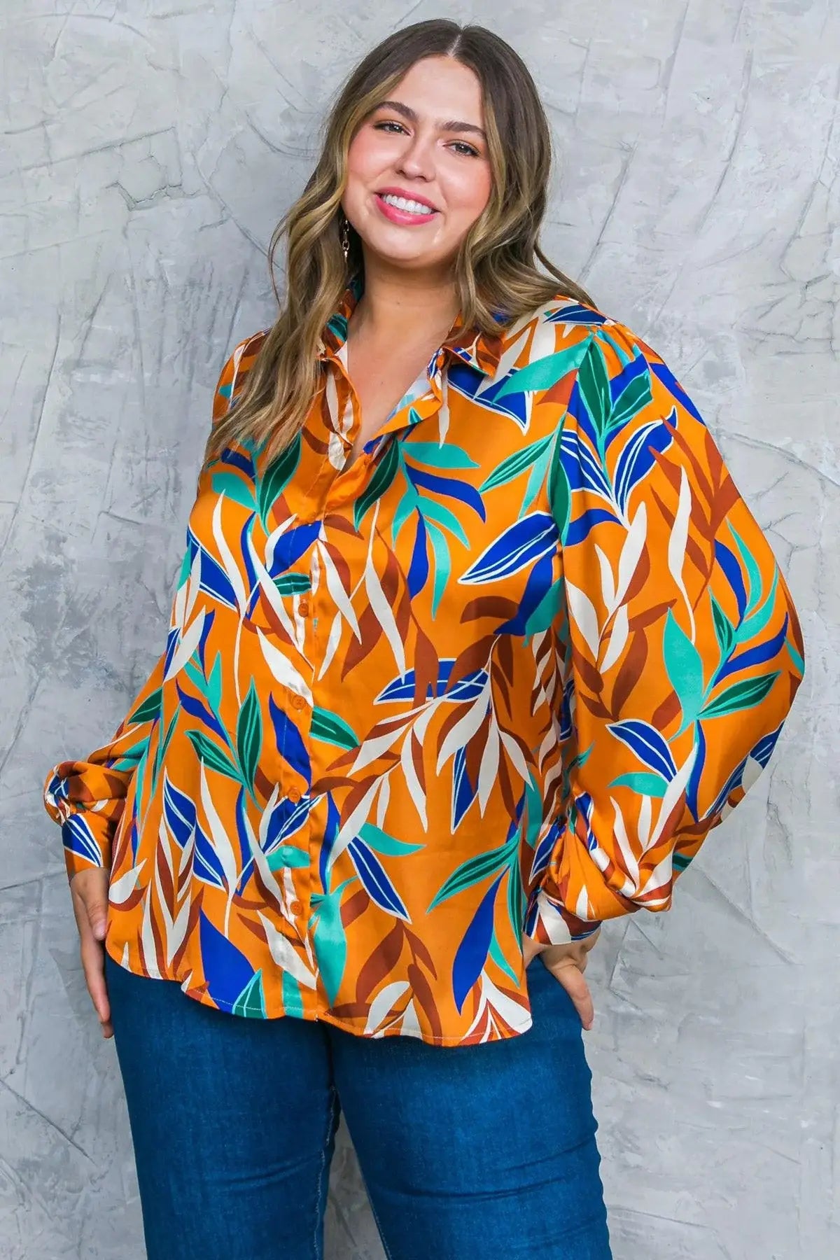 FEELS LIKE FALL WOVEN TOP - Flying Tomato - Flyclothing LLC