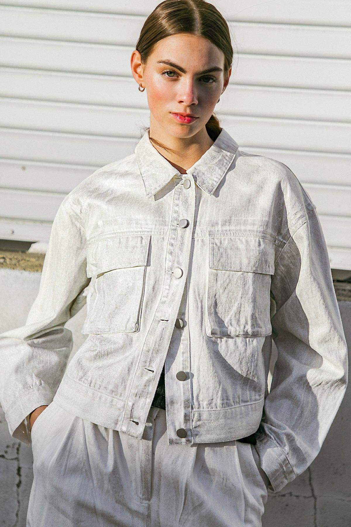 STAPLE MOMENT DENIM TWILL JACKET - Flying Tomato - Flyclothing LLC