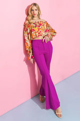 DEPTHS OF BEAUTY FLARE PANTS - Flying Tomato - Flyclothing LLC