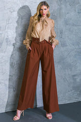 STARE DOWN THE PAST WOVEN PANTS - Flying Tomato - Flyclothing LLC