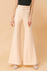 COUNTDOWN THE HOURS WOVEN FLARED PANTS - Flying Tomato - Flyclothing LLC