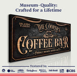 Personalized Coffee Bar Sign V - Tailored Canvases - Flyclothing LLC