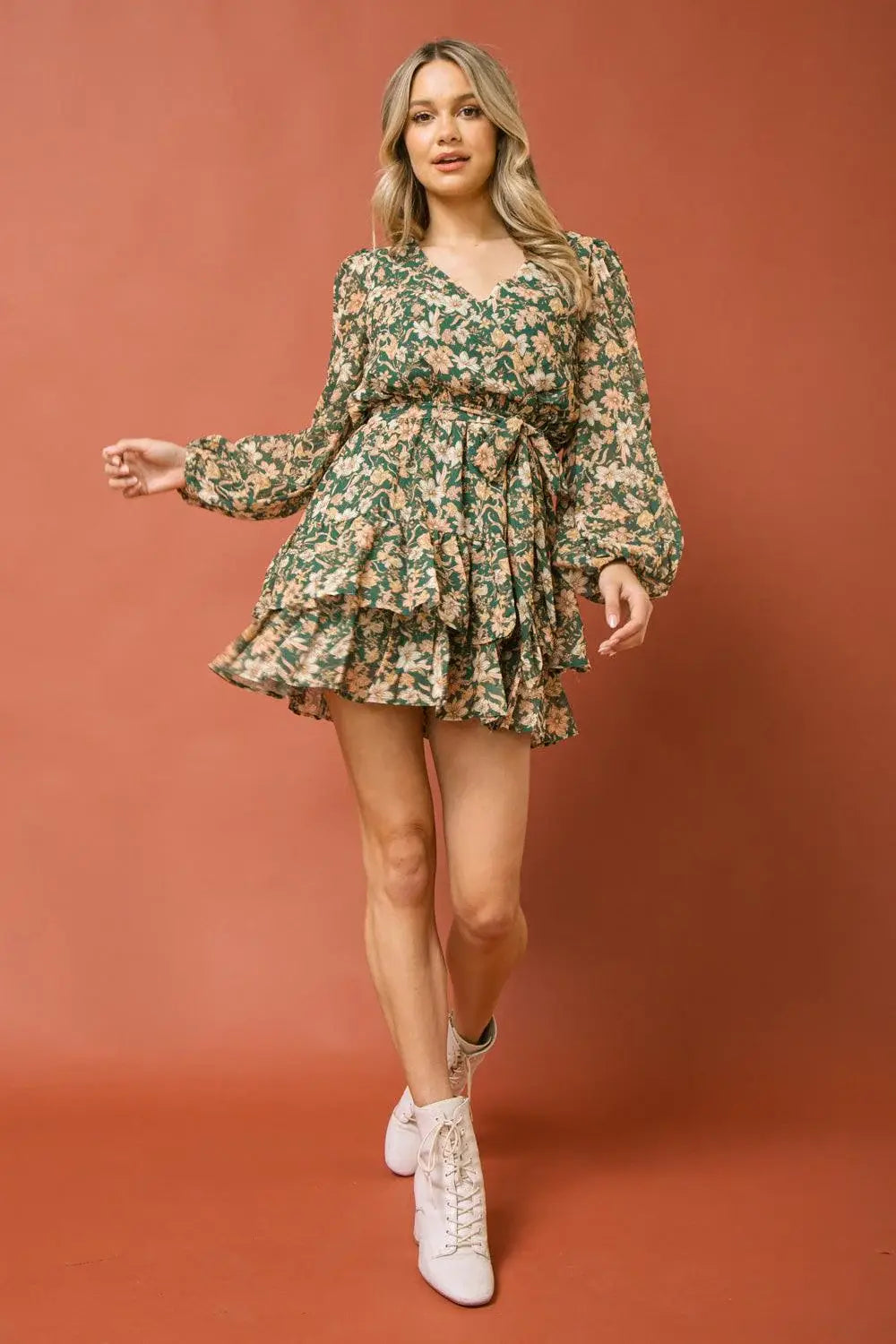 CARE TO DANCE WOVEN MINI DRESS - Flying Tomato - Flyclothing LLC