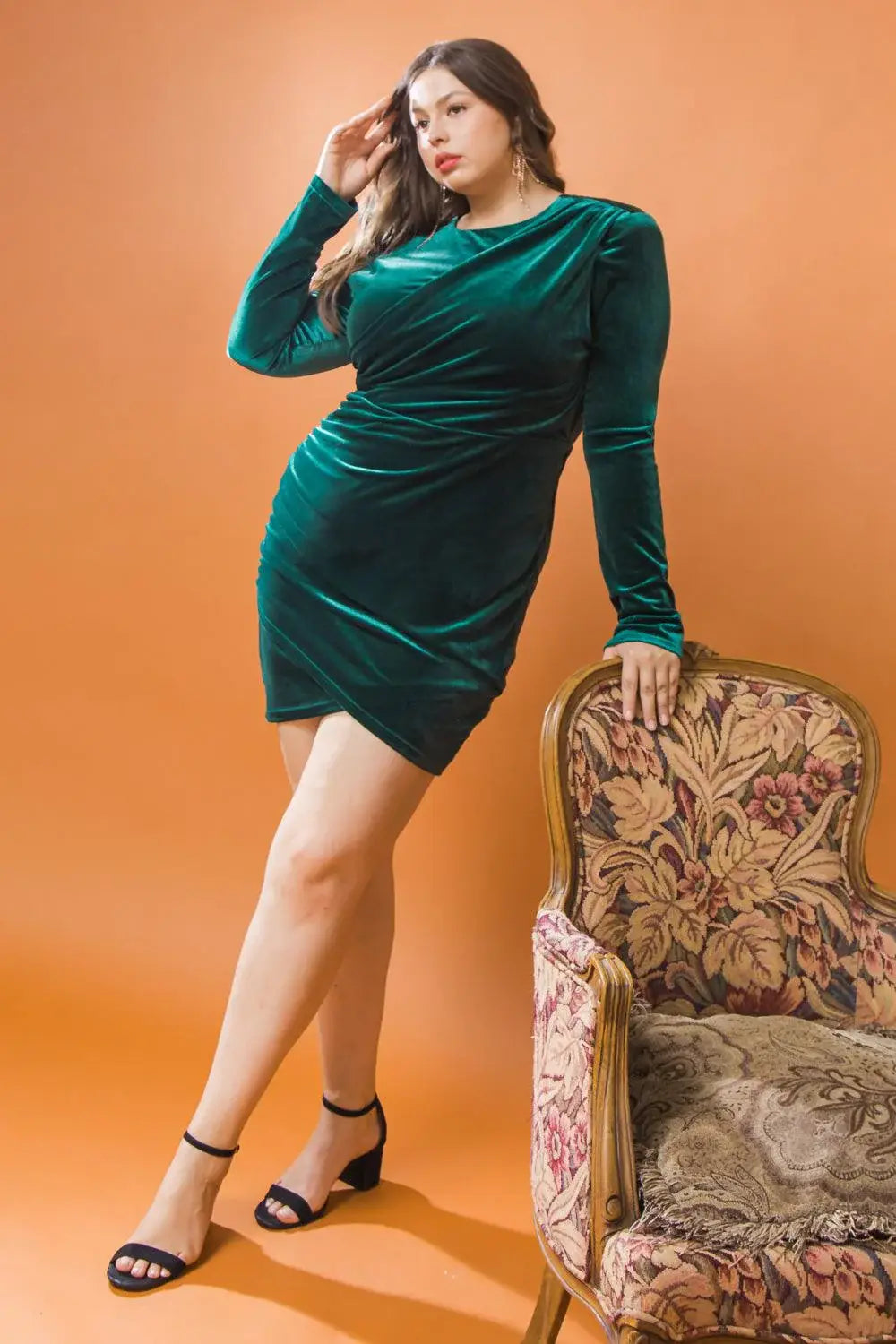 I'M ENCHANTED VELVET MINI DRESS - Flying Tomato - Flyclothing LLC