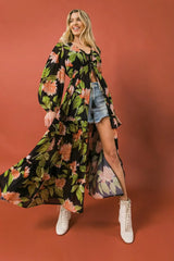 BEIN WITH THE BASICS WOVEN MAXI COVER UP - Flying Tomato - Flyclothing LLC