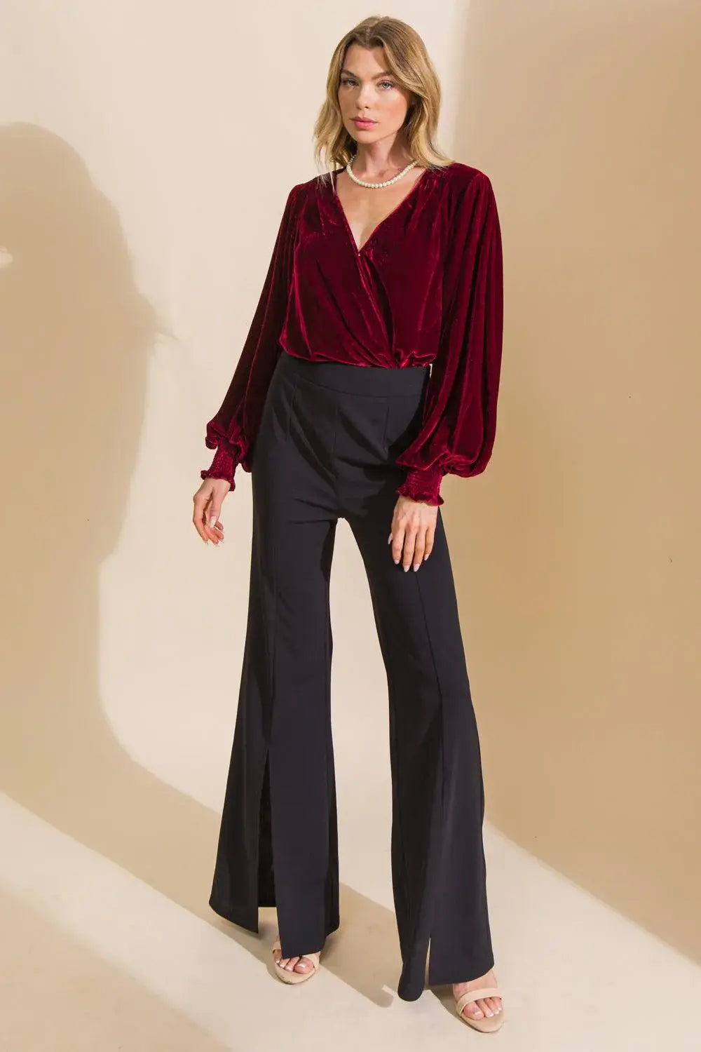 LIKE NO OTHER VELVET BODYSUIT - Flying Tomato - Flyclothing LLC