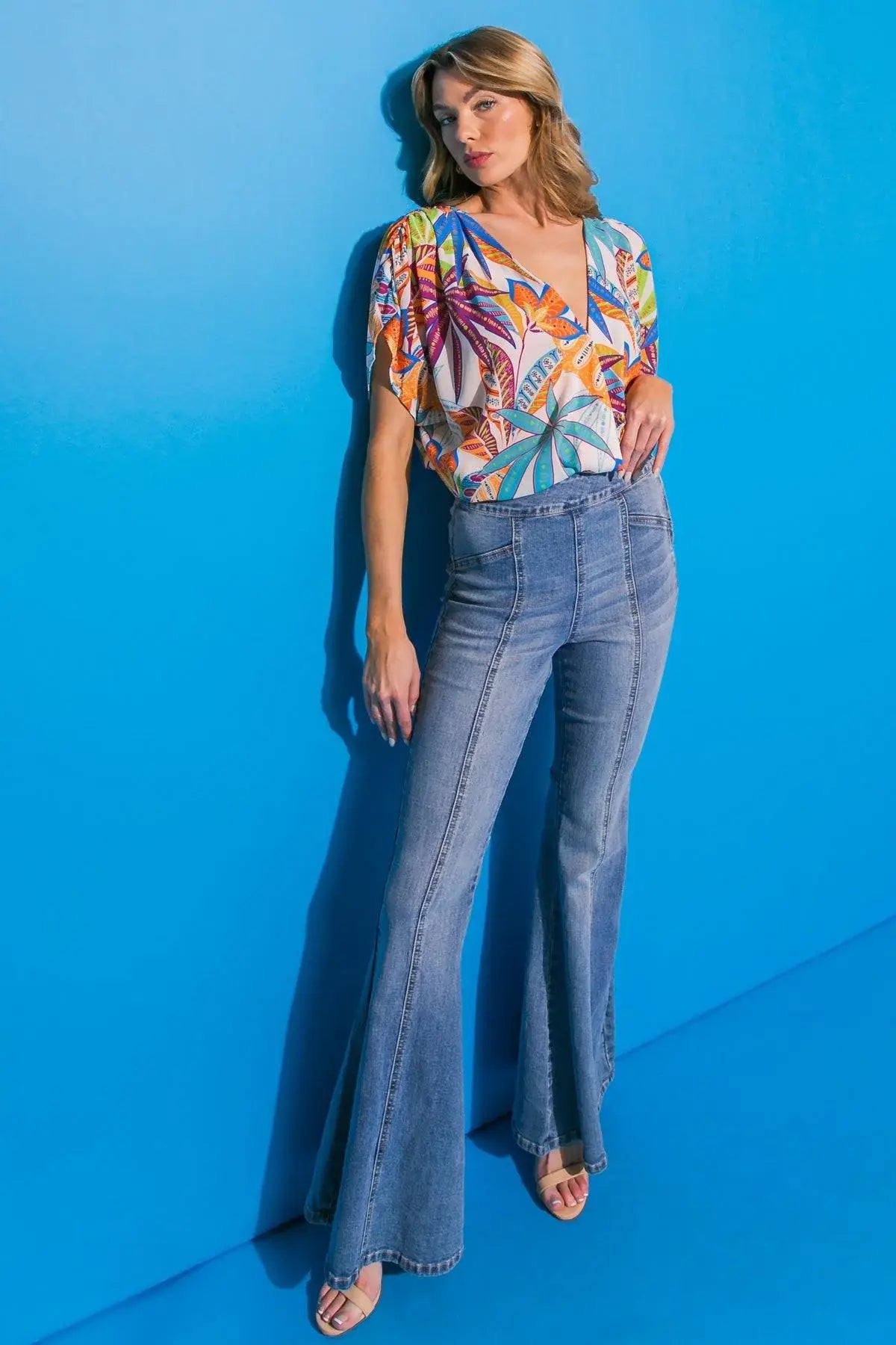 TAKE NOTES WOVEN BODYSUIT - Flying Tomato - Flyclothing LLC