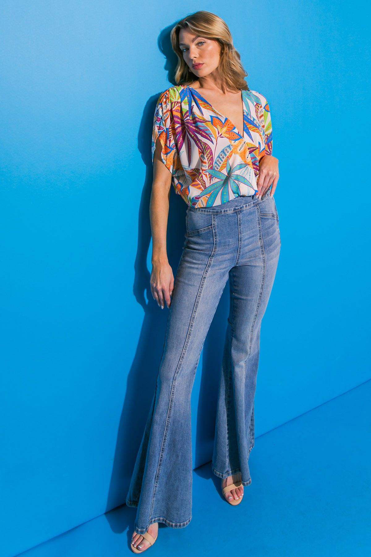 TAKE NOTES WOVEN BODYSUIT - Flying Tomato - Flyclothing LLC
