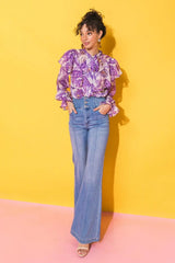 SWEETEST HELLO WOVEN TOP - Flying Tomato - Flyclothing LLC
