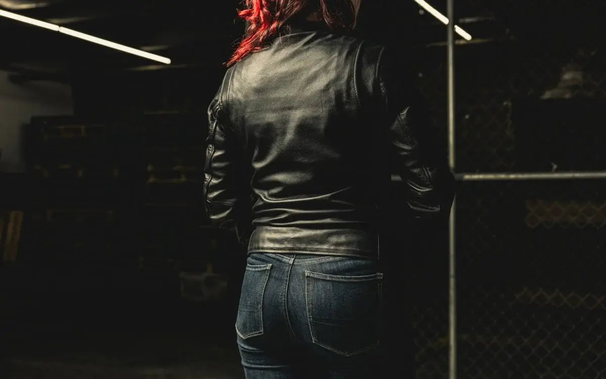 Flashback - Women's Motorcycle Leather Jacket - First Manufacturing Company - Flyclothing LLC
