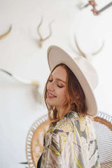 Flat Brim Buckle Hat - Boho Clothing and Accessories - Flyclothing LLC