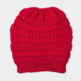 Fleece Lining Soft Cable Knit Bean Hat - Madeline Love - Flyclothing LLC